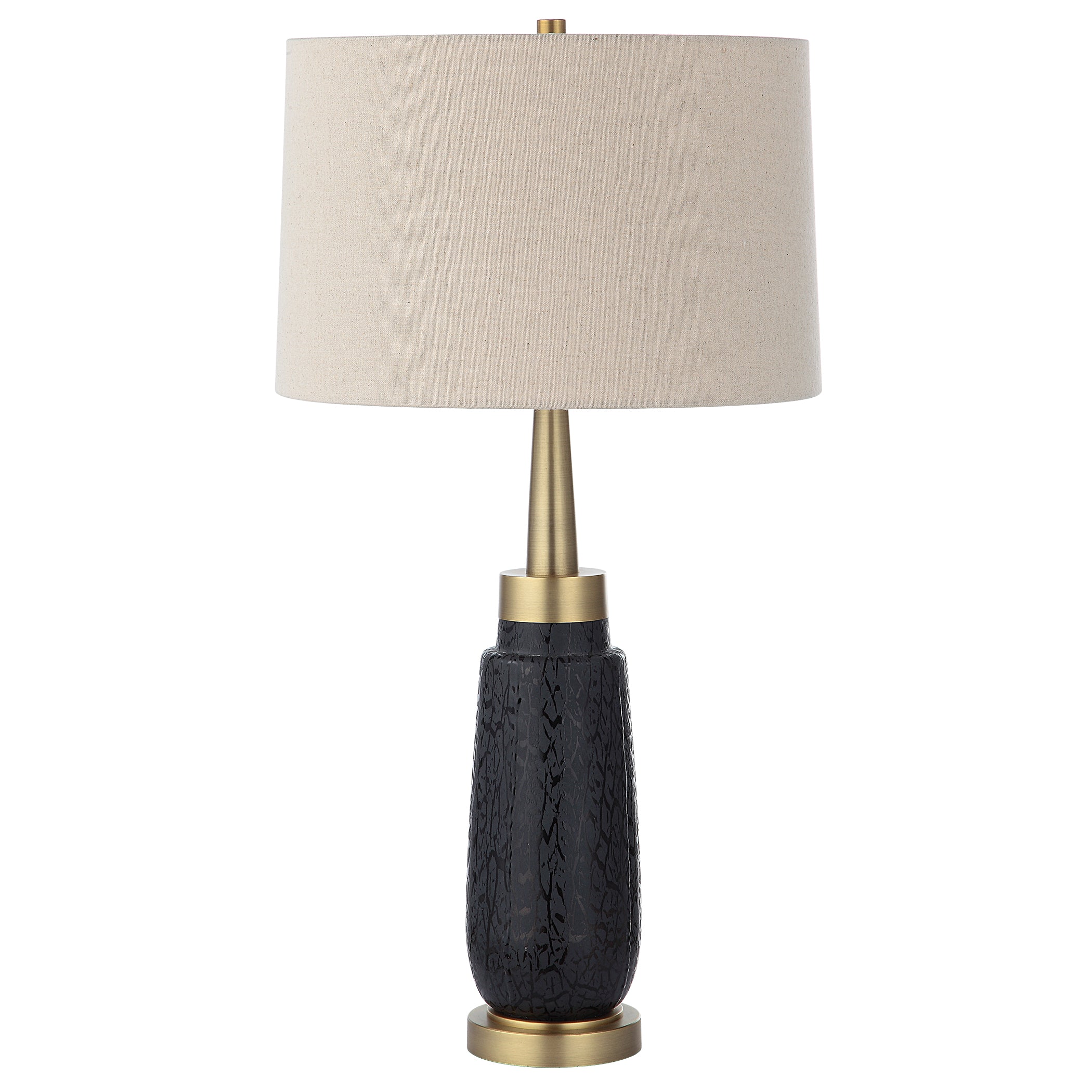Uttermost Lighting Uttermost Spyglass Black Wood Grain Table Lamp
