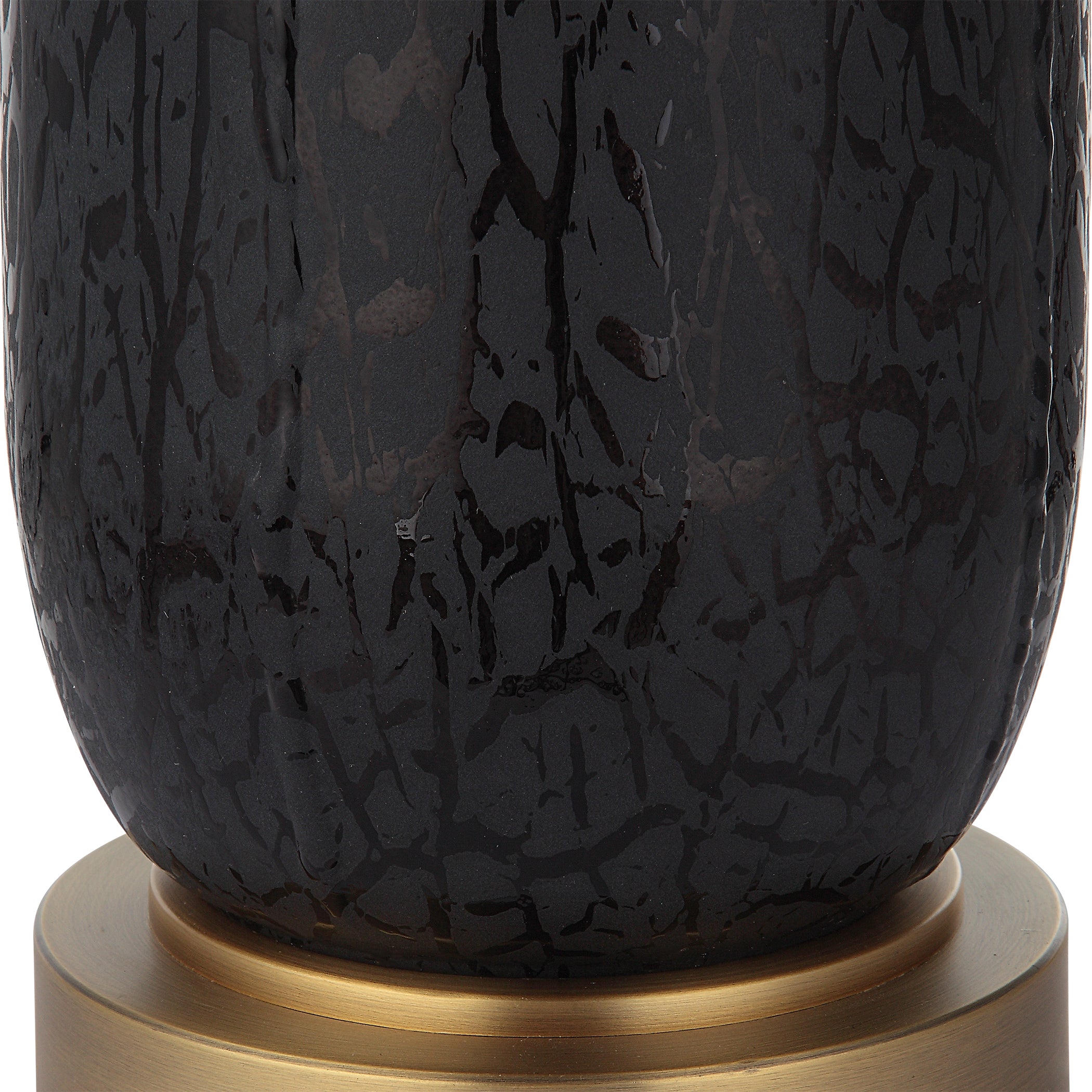Uttermost Lighting Uttermost Spyglass Black Wood Grain Table Lamp
