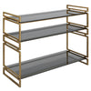 Uttermost Home Motor Freight - To be Quoted Uttermost Stacked Up Gray Glass Console Table