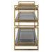 Uttermost Home Motor Freight - To be Quoted Uttermost Stacked Up Gray Glass Console Table