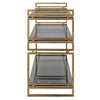 Uttermost Home Motor Freight - To be Quoted Uttermost Stacked Up Gray Glass Console Table