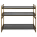 Uttermost Home Motor Freight - To be Quoted Uttermost Stacked Up Gray Glass Console Table