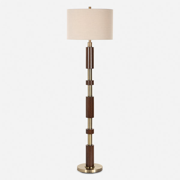 Uttermost Lighting Uttermost Stacked Wooden Floor Lamp