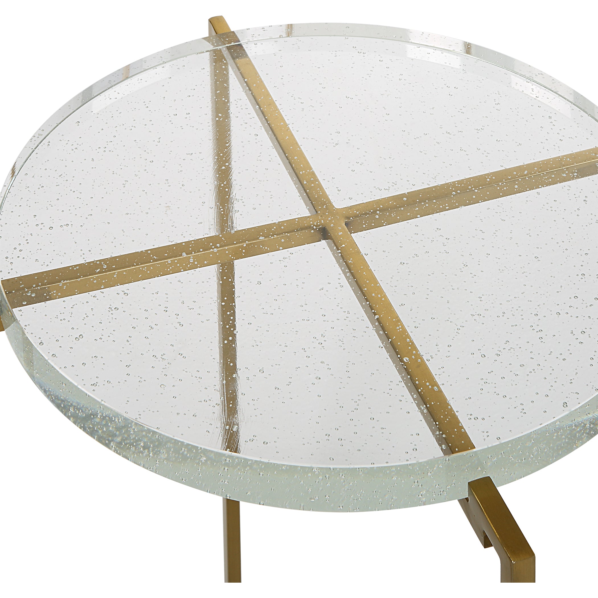 Uttermost Furniture Uttermost Star-crossed Glass Accent Table