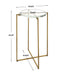 Uttermost Furniture Uttermost Star-crossed Glass Accent Table