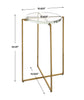 Uttermost Furniture Uttermost Star-crossed Glass Accent Table