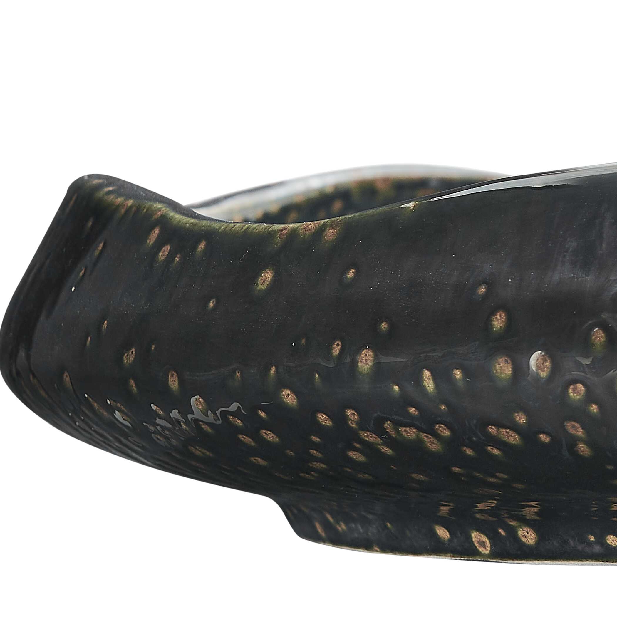 Uttermost Home Decor Uttermost Stardust Ripple Indoor-Outdoor Black Bowl