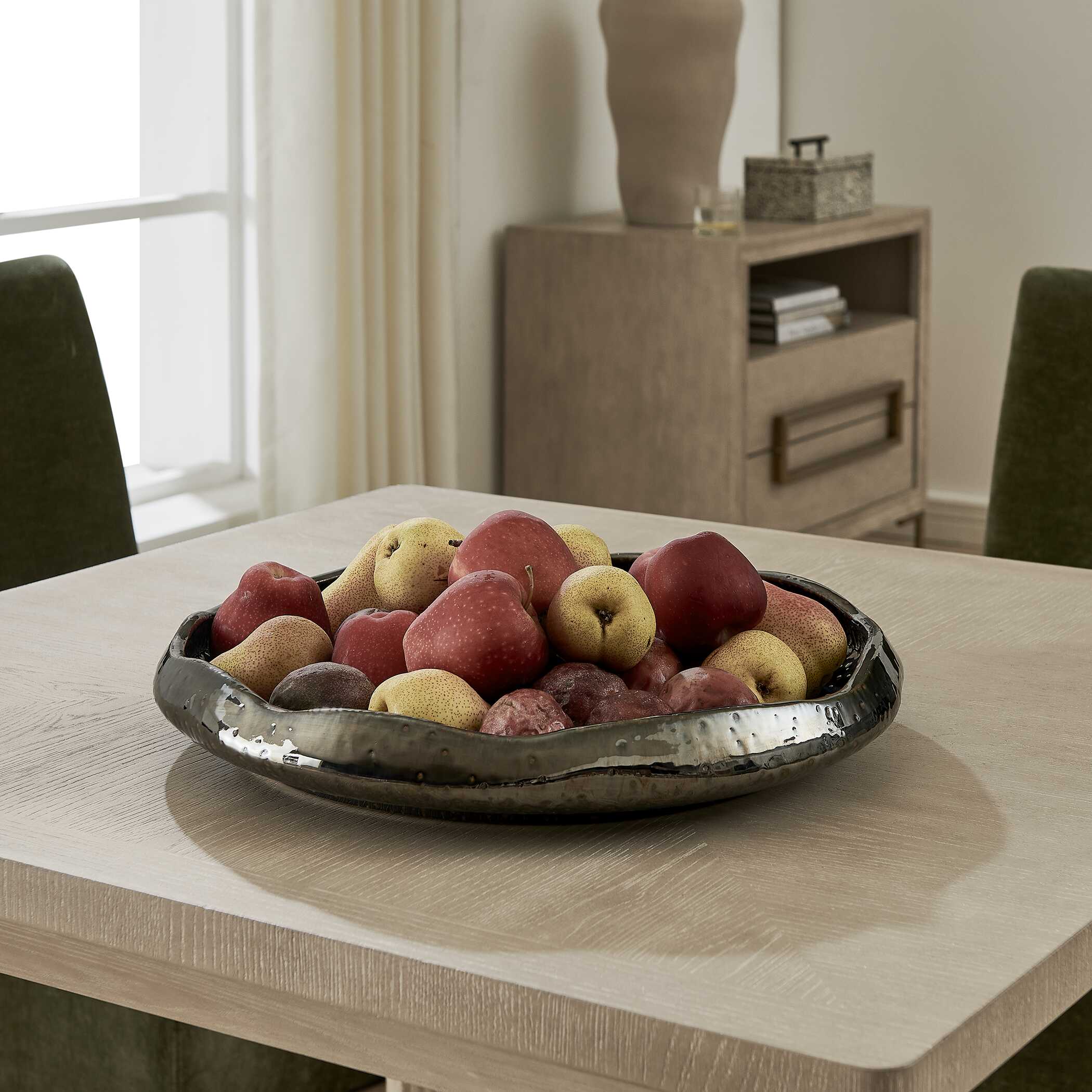 Uttermost Home Decor Uttermost Stardust Ripple Indoor-Outdoor Black Bowl