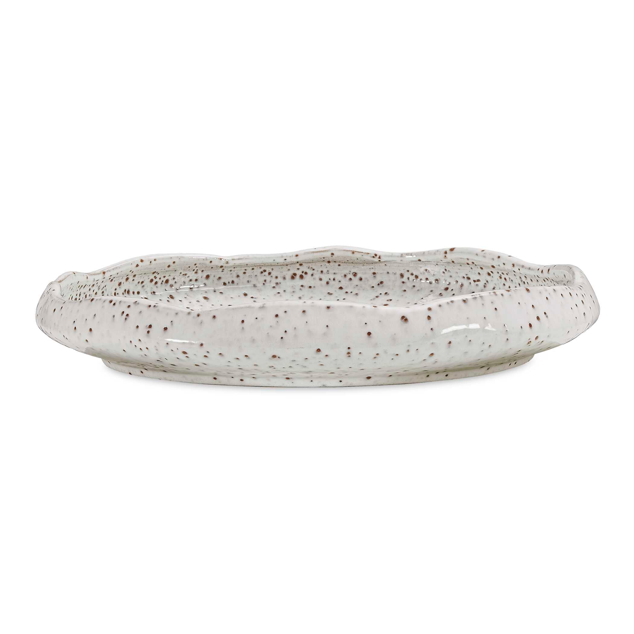 Uttermost Home Decor Uttermost Stardust Ripple Indoor-Outdoor White Bowl