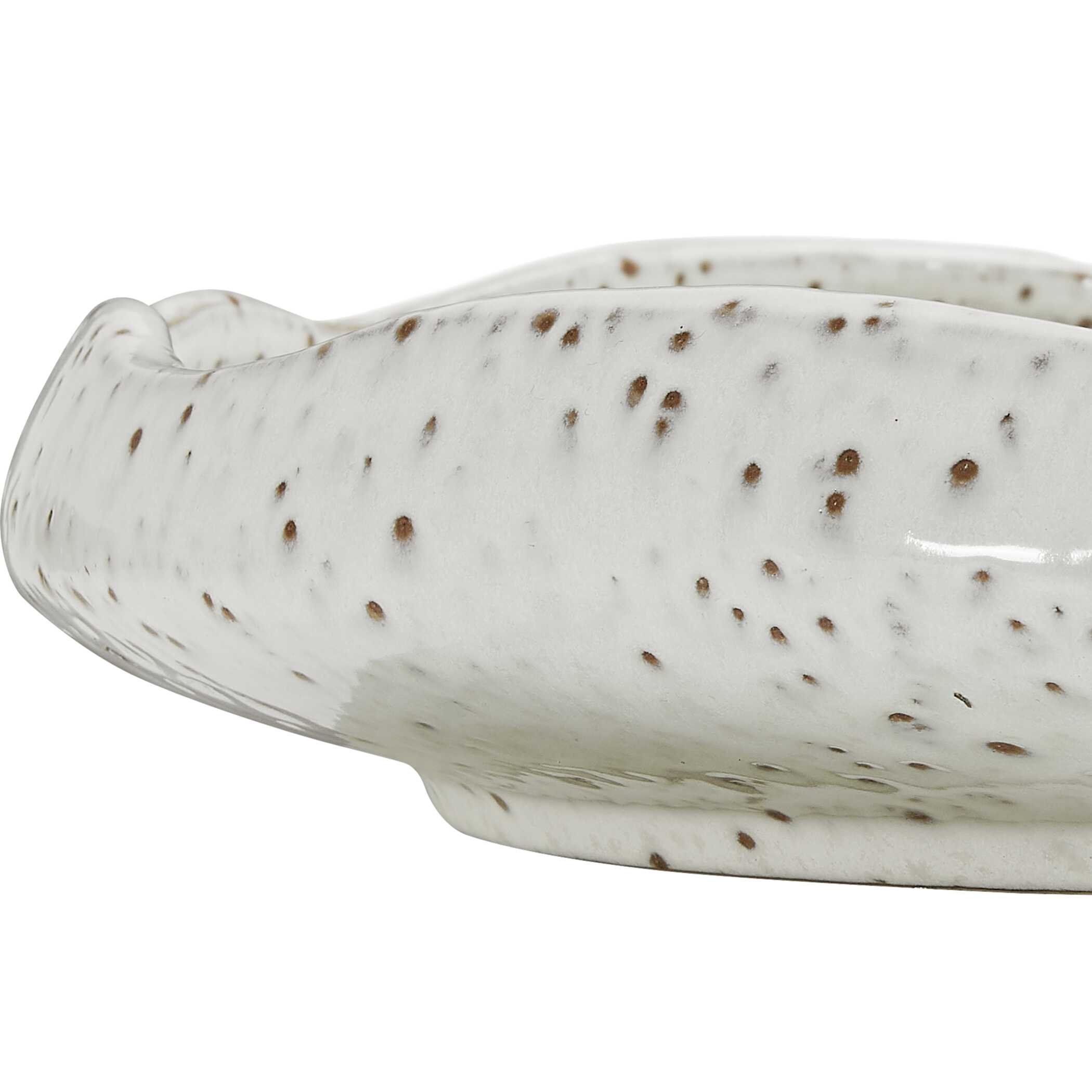 Uttermost Home Decor Uttermost Stardust Ripple Indoor-Outdoor White Bowl