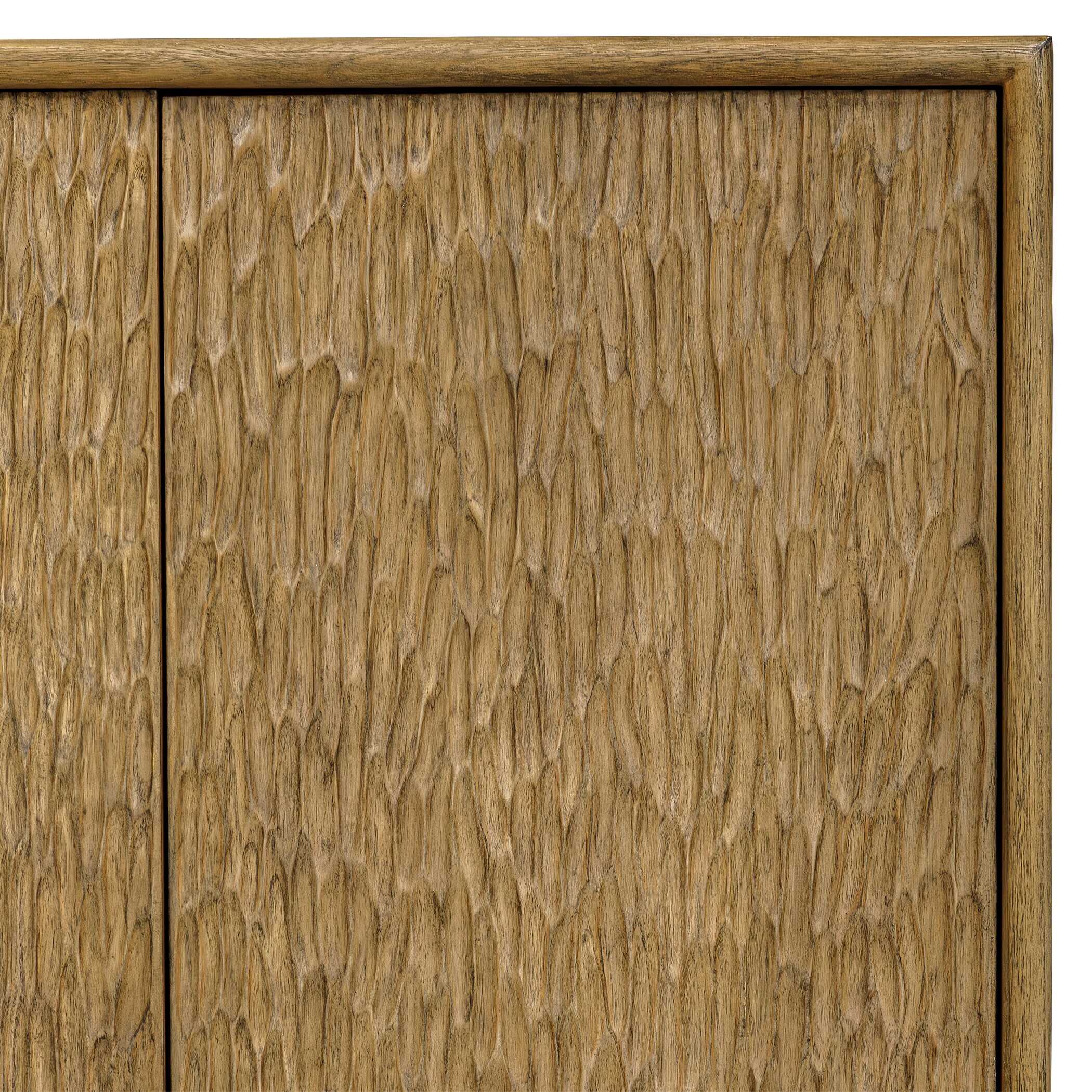 Uttermost Furniture Uttermost Stevenson Natural Wood 4 Door Cabinet