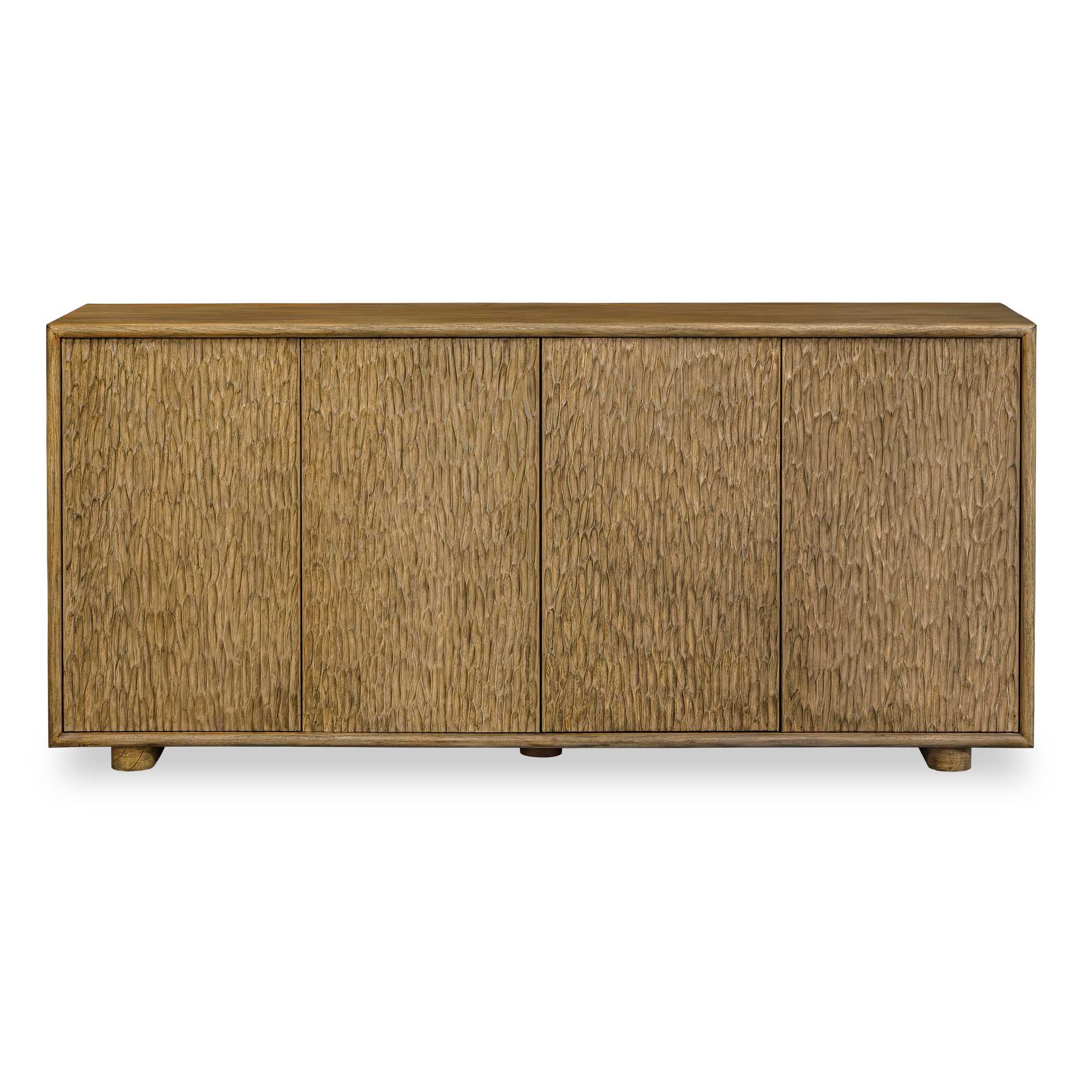 Uttermost Furniture Uttermost Stevenson Natural Wood 4 Door Cabinet
