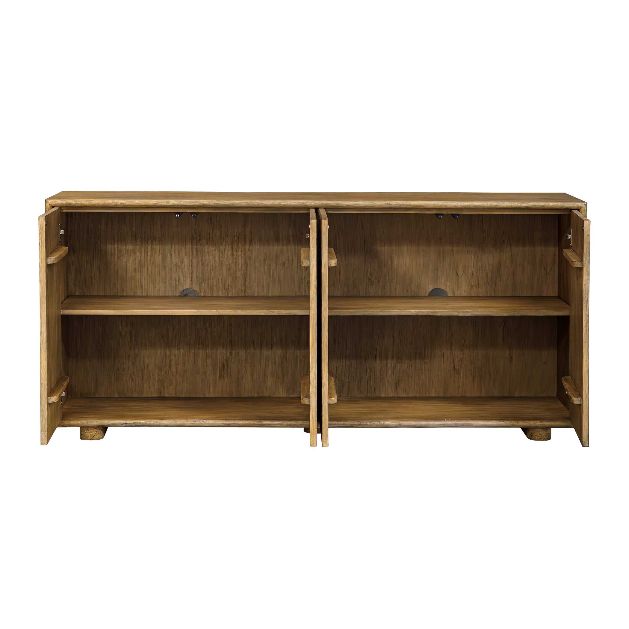 Uttermost Furniture Uttermost Stevenson Natural Wood 4 Door Cabinet