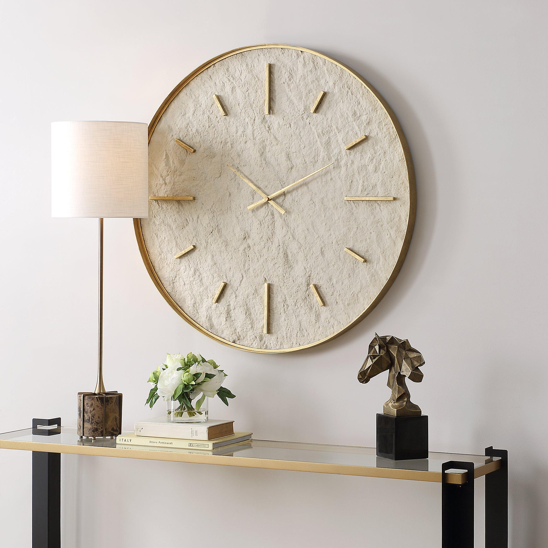 Uttermost Home Decor Oversize - Rate to be Quoted Uttermost Stone Serenity Wall Clock