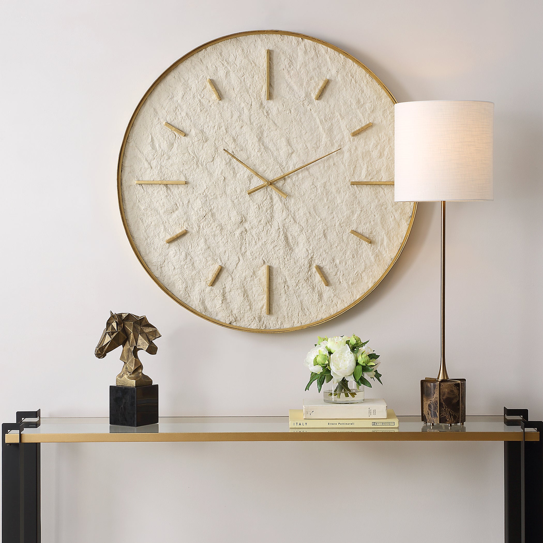 Uttermost Home Decor Oversize - Rate to be Quoted Uttermost Stone Serenity Wall Clock