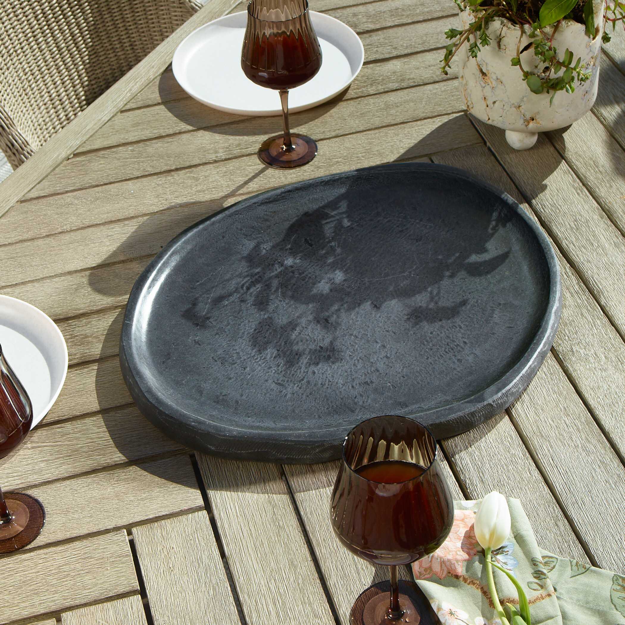 Uttermost Home Decor Uttermost Stoneveil Indoor-Outdoor Stone Tray