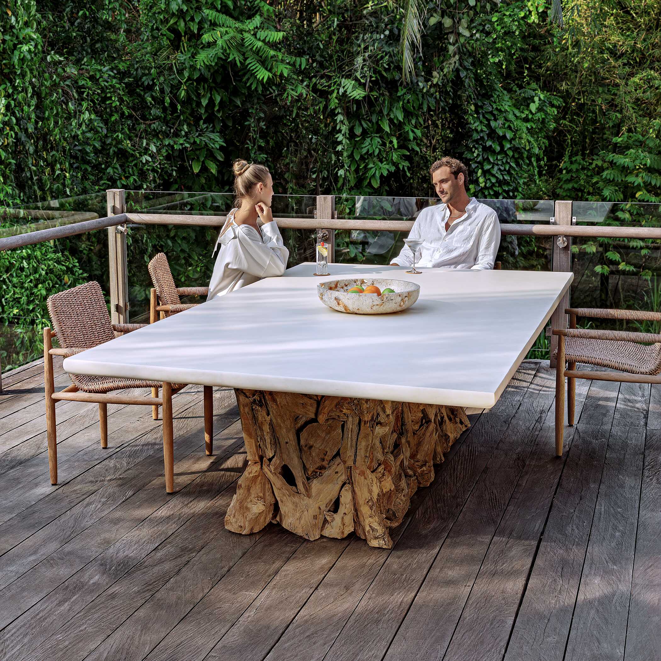 Uttermost Furniture Uttermost Stonewood Indoor-Outdoor Ping-Pong Dining Table