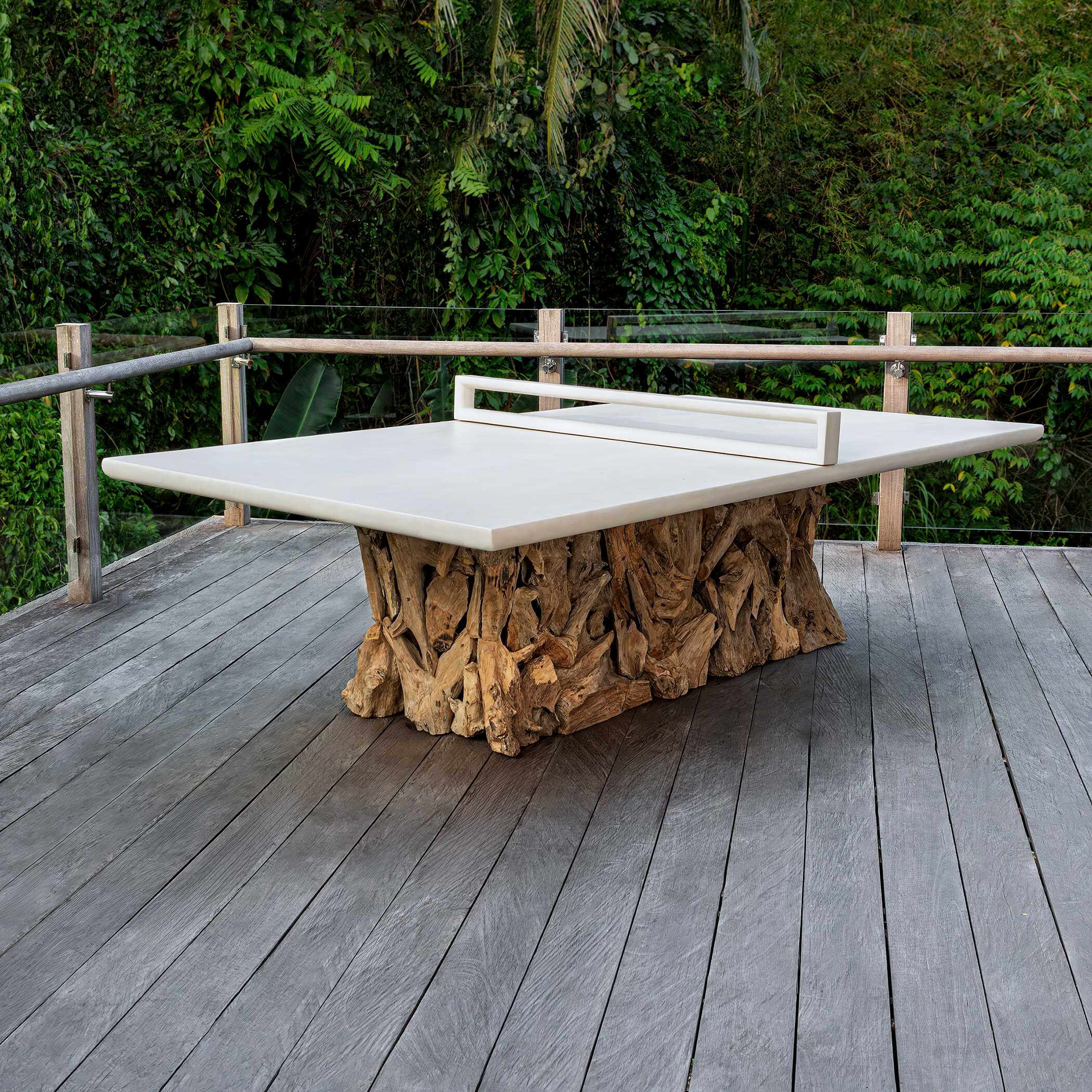Uttermost Furniture Uttermost Stonewood Indoor-Outdoor Ping-Pong Dining Table