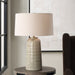Uttermost Lighting Uttermost Strata Tan Glaze Table Lamp
