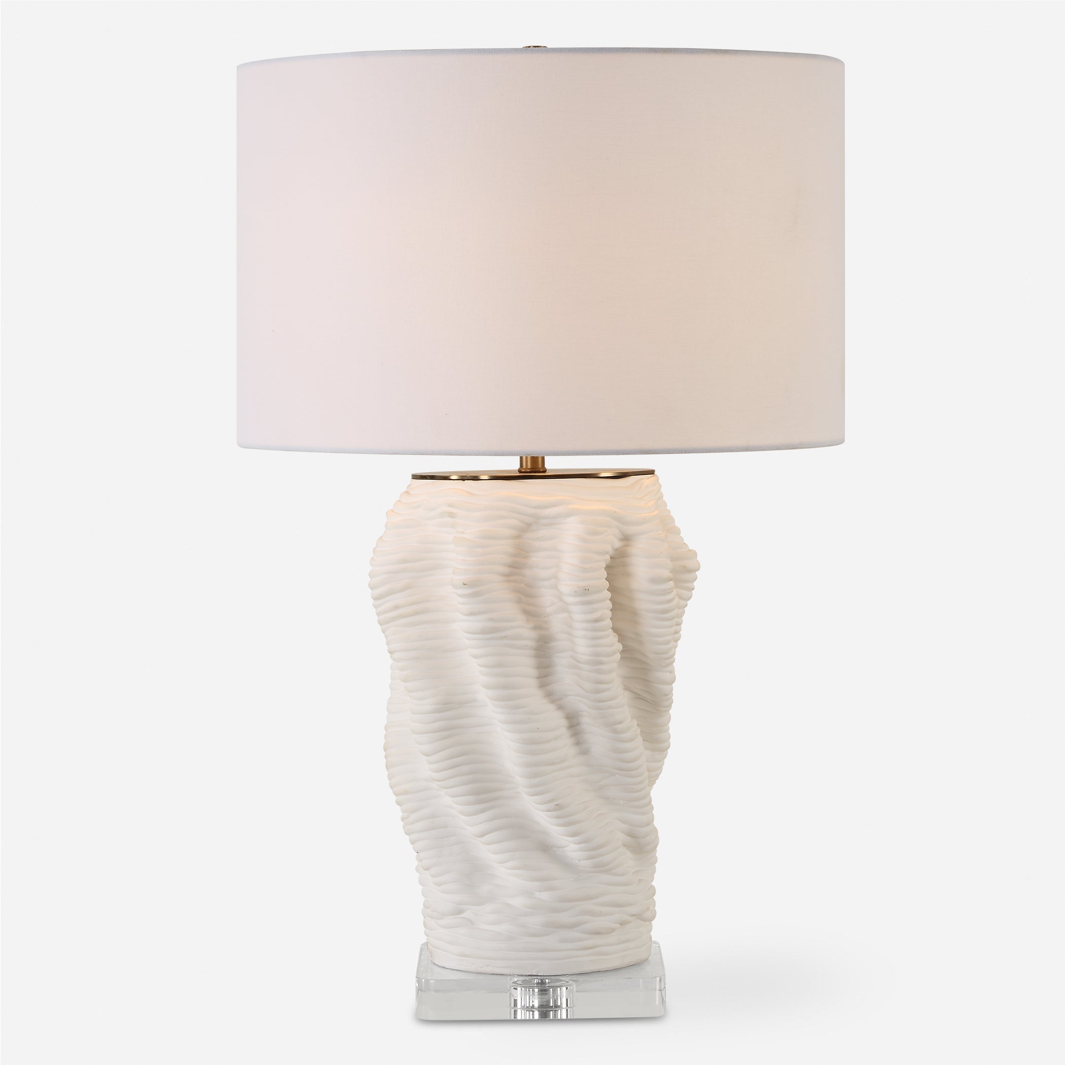 Uttermost Lighting Uttermost Stratified White Table Lamp