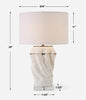 Uttermost Lighting Uttermost Stratified White Table Lamp