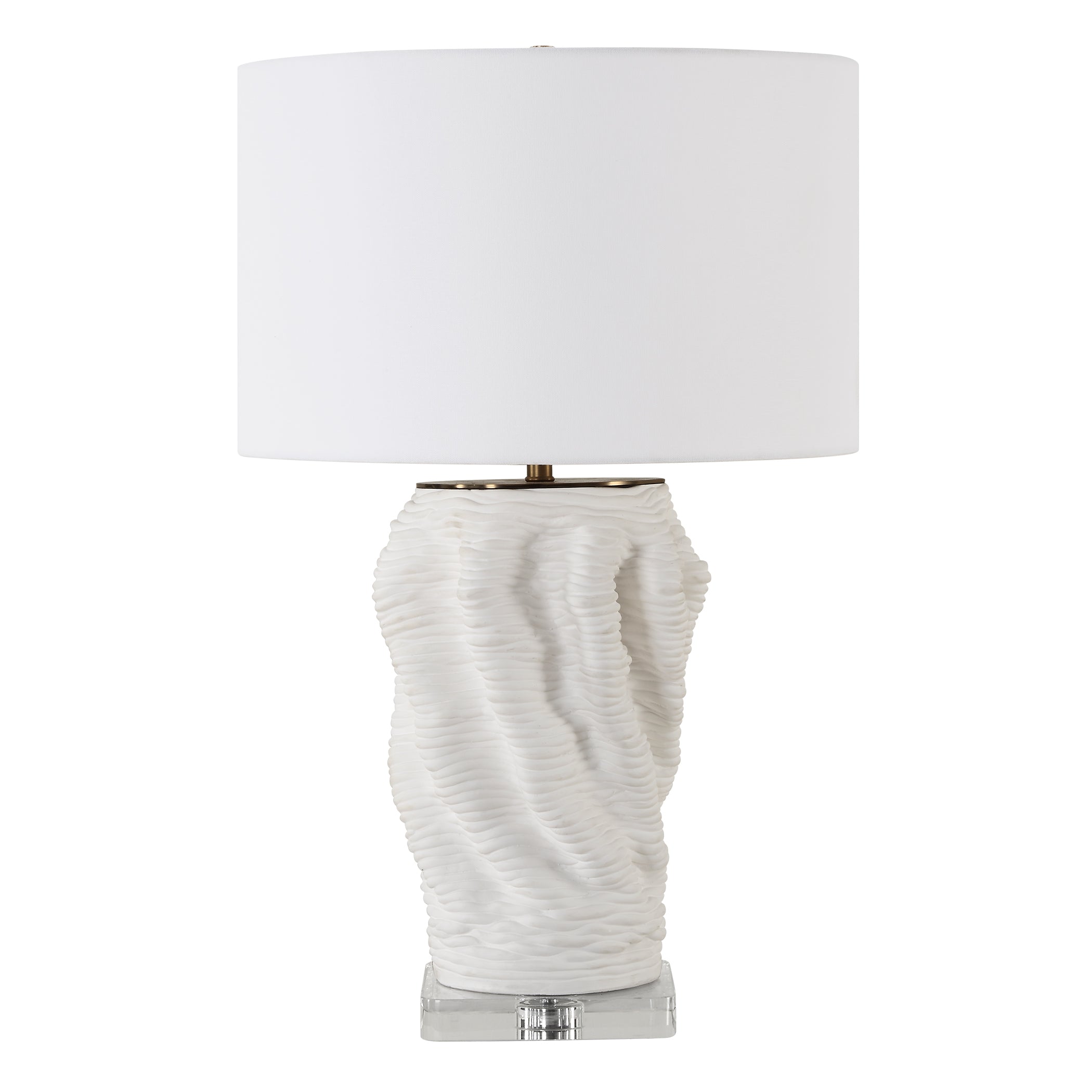 Uttermost Lighting Uttermost Stratified White Table Lamp
