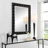 Uttermost Home Oversize - Rate to Be Quoted Uttermost Studded Black Mirror