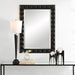 Uttermost Home Oversize - Rate to Be Quoted Uttermost Studded Black Mirror