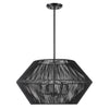 Uttermost Home Oversize - Rate to Be Quoted Uttermost Suva 4 Light Black Rope Pendant