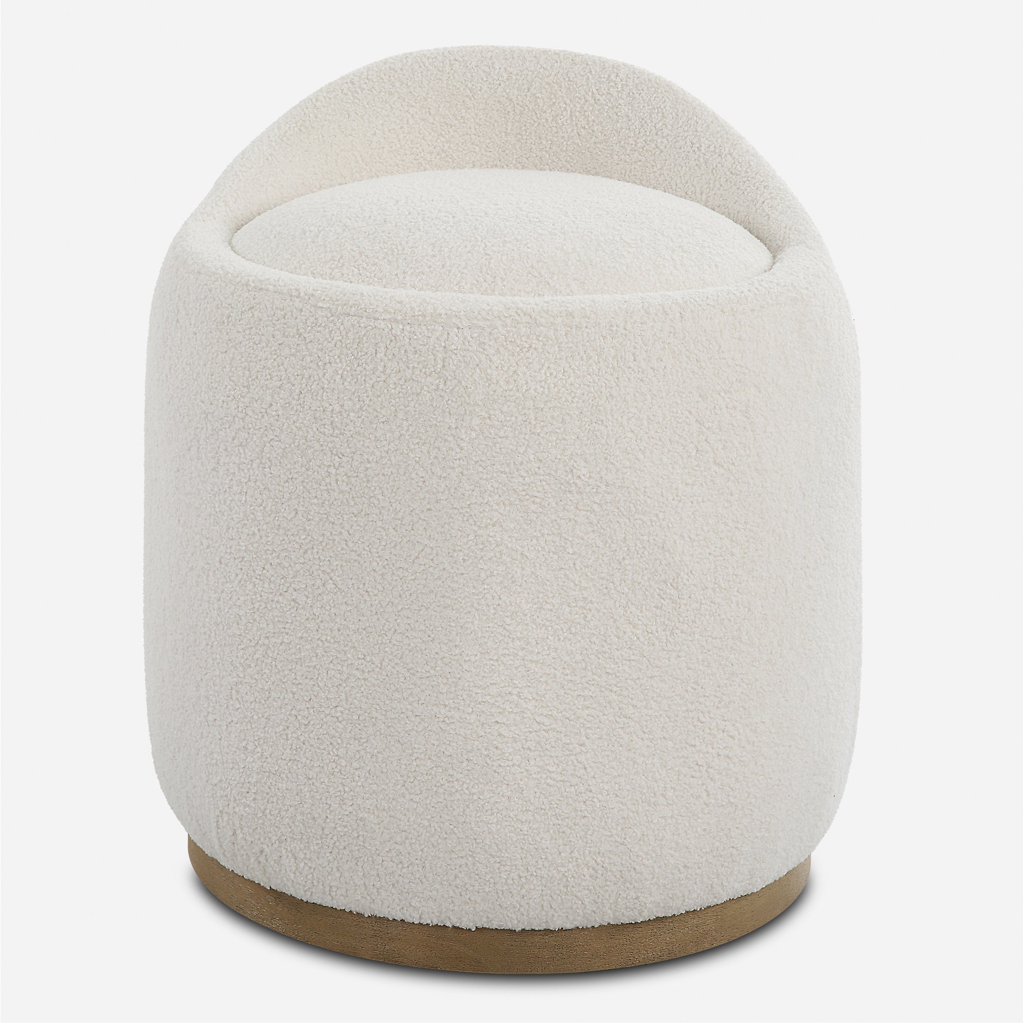 Uttermost Furniture Uttermost Swirl Swivel Sheepskin Ottoman
