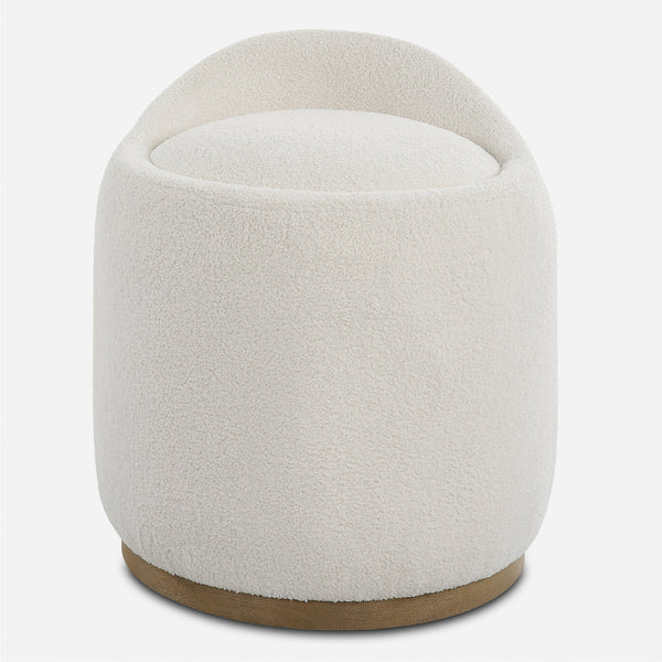Uttermost Furniture Uttermost Swirl Swivel Sheepskin Ottoman