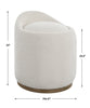 Uttermost Furniture Uttermost Swirl Swivel Sheepskin Ottoman