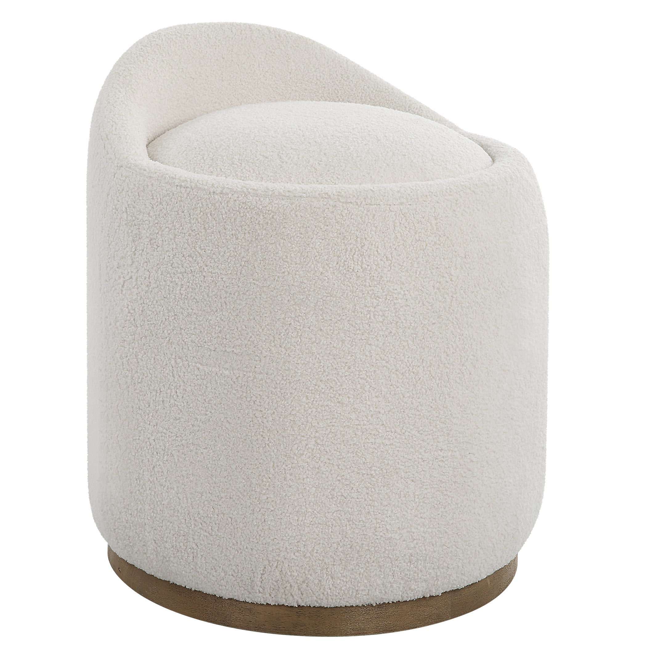 Uttermost Furniture Uttermost Swirl Swivel Sheepskin Ottoman