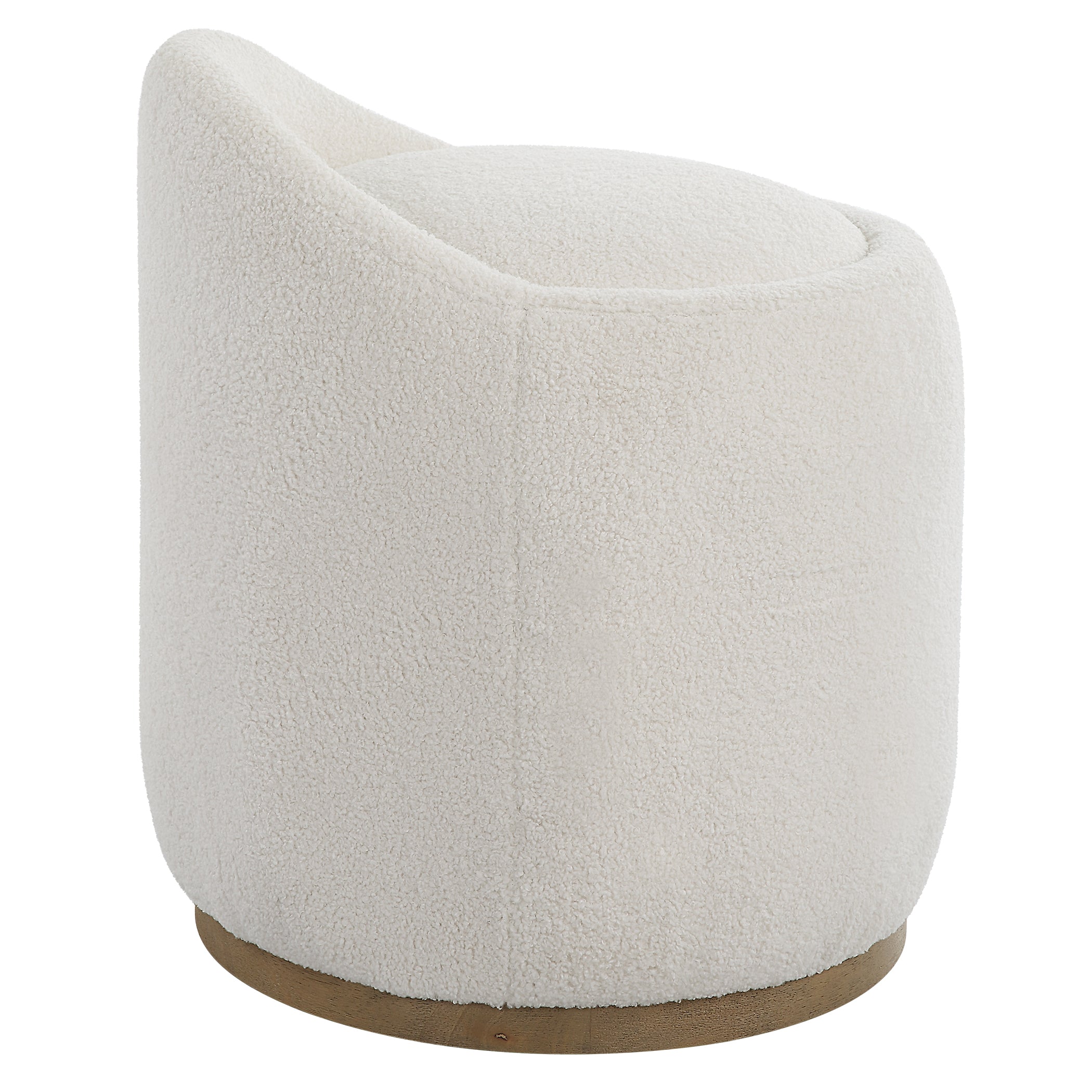Uttermost Furniture Uttermost Swirl Swivel Sheepskin Ottoman