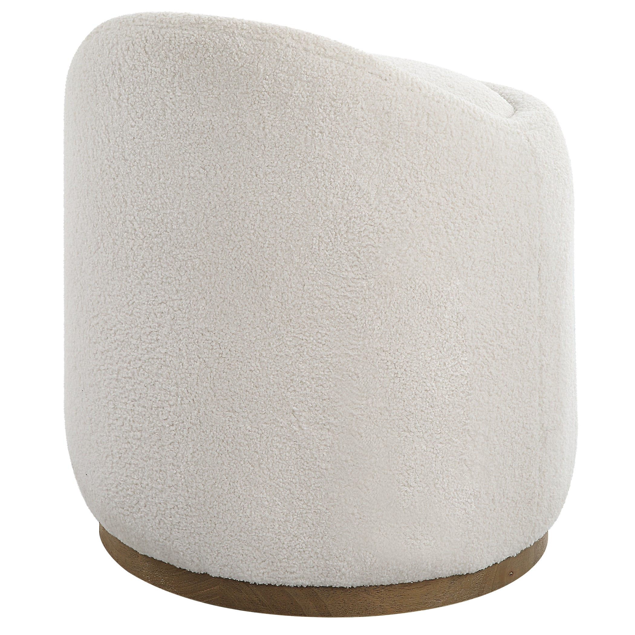 Uttermost Furniture Uttermost Swirl Swivel Sheepskin Ottoman
