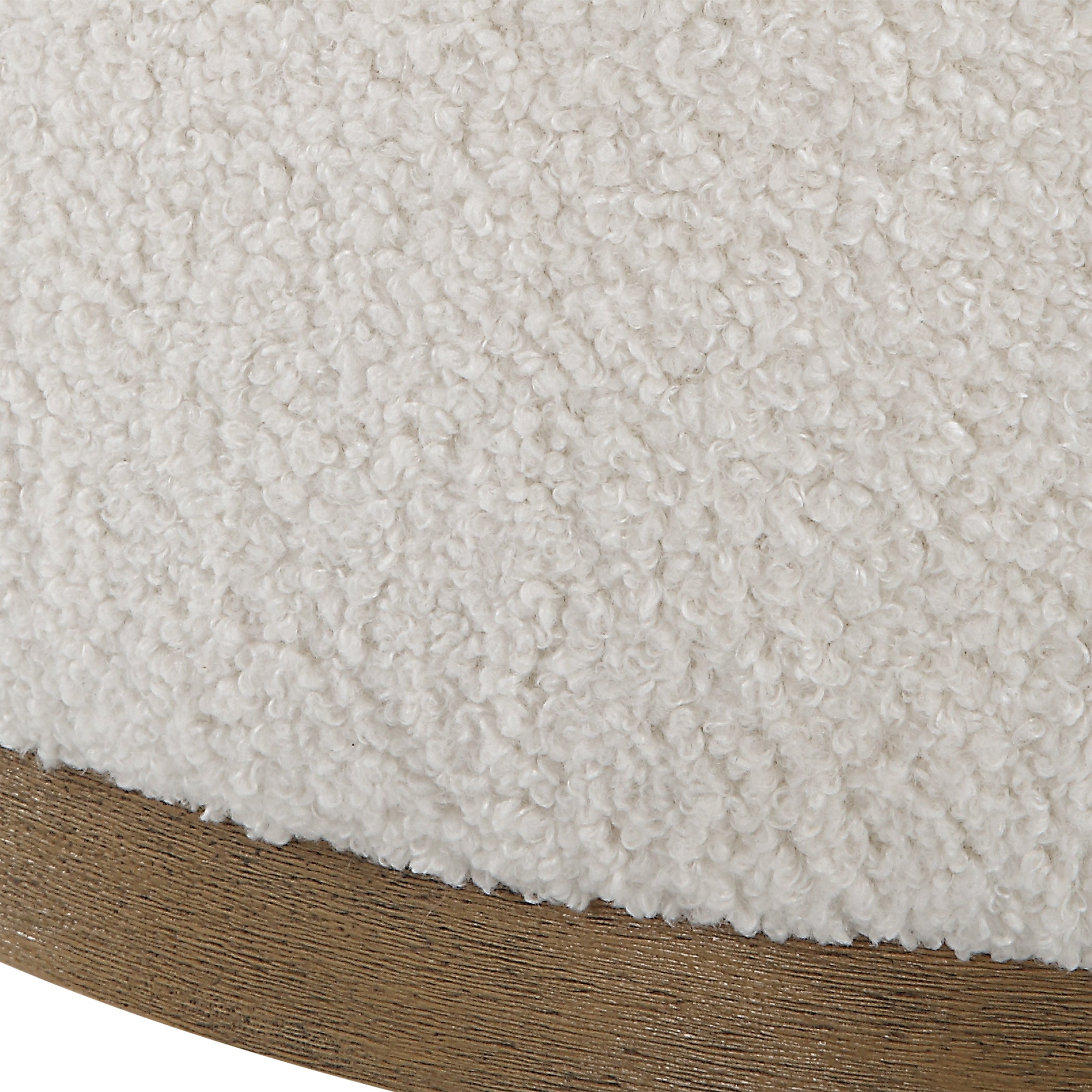 Uttermost Furniture Uttermost Swirl Swivel Sheepskin Ottoman