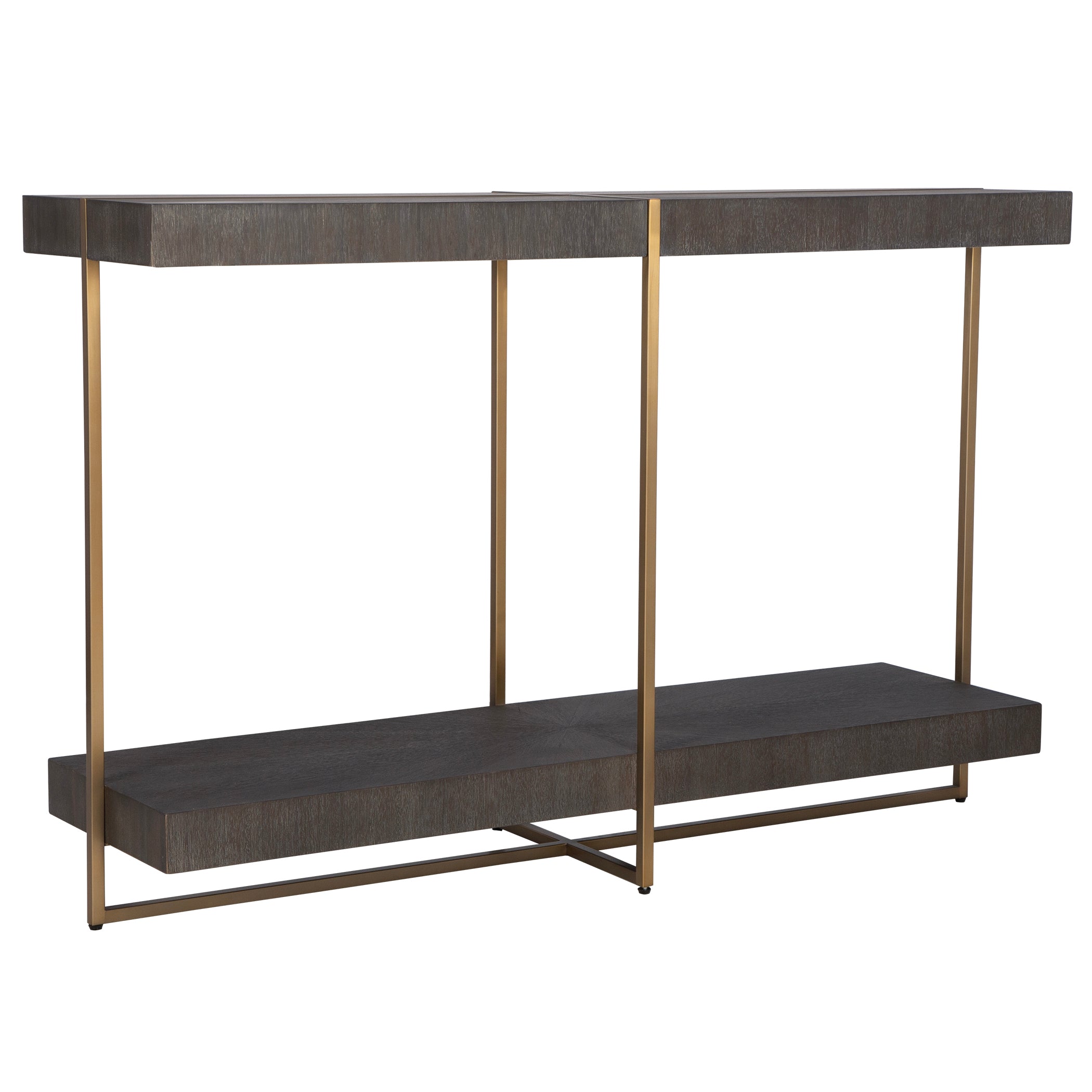 Uttermost Home Motor Freight - To be Quoted Uttermost Taja Modern Brass / Wood Console Table