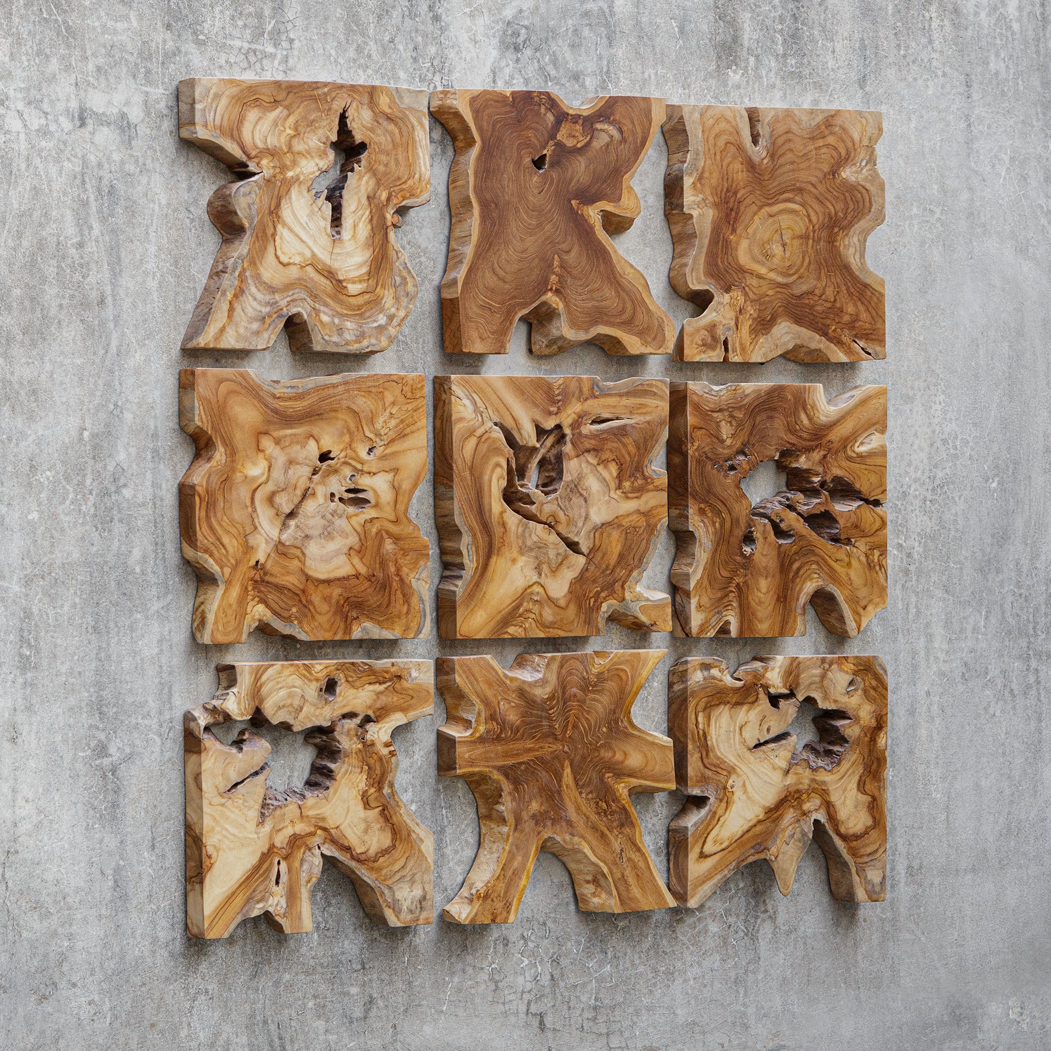 Uttermost Home Decor Uttermost Talia Wood Wall Decor Set/9