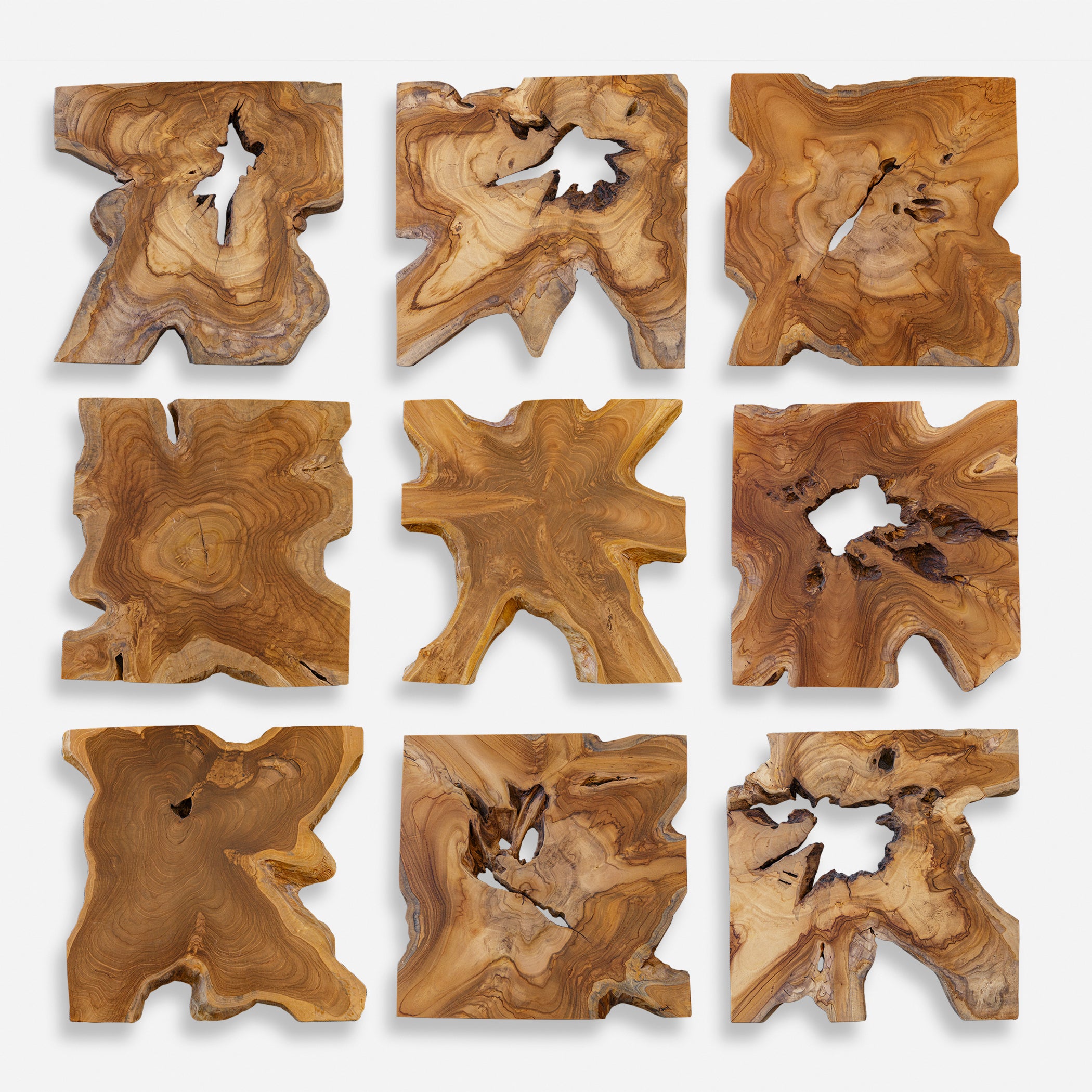 Uttermost Home Decor Uttermost Talia Wood Wall Decor Set/9
