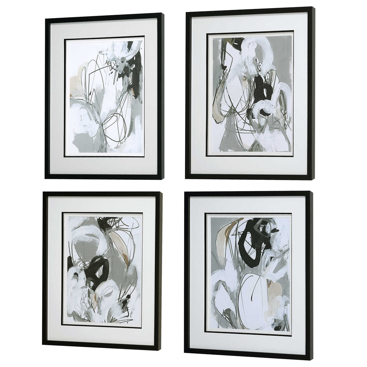 Uttermost Home Uttermost Tangled Threads Framed Prints, S/4