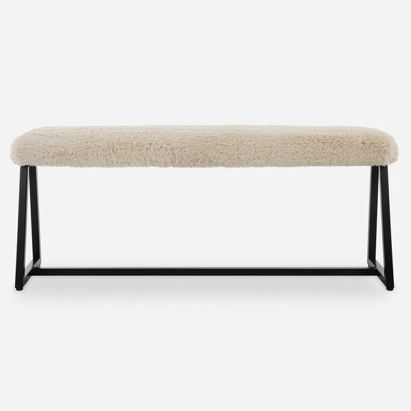 Uttermost Furniture Oversized - Rate to be Quoted Uttermost Taupo Sheepskin Bench