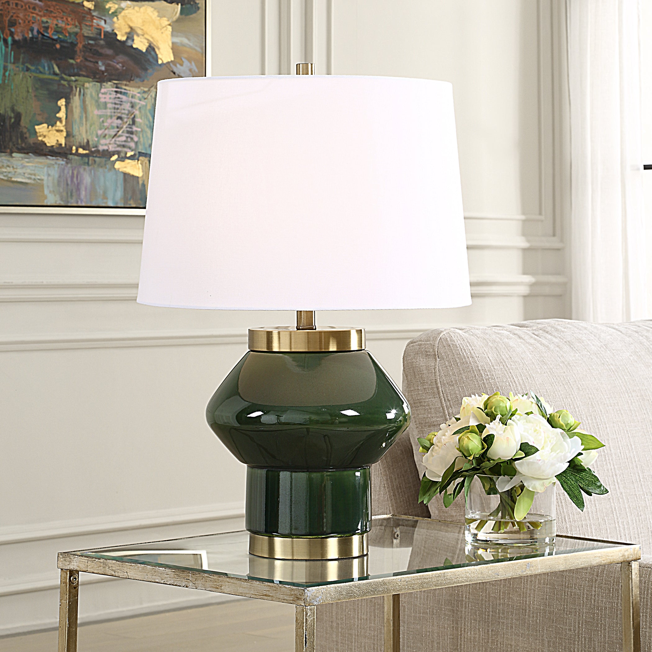 Uttermost Lighting Uttermost Tayson Jade Green Table Lamp