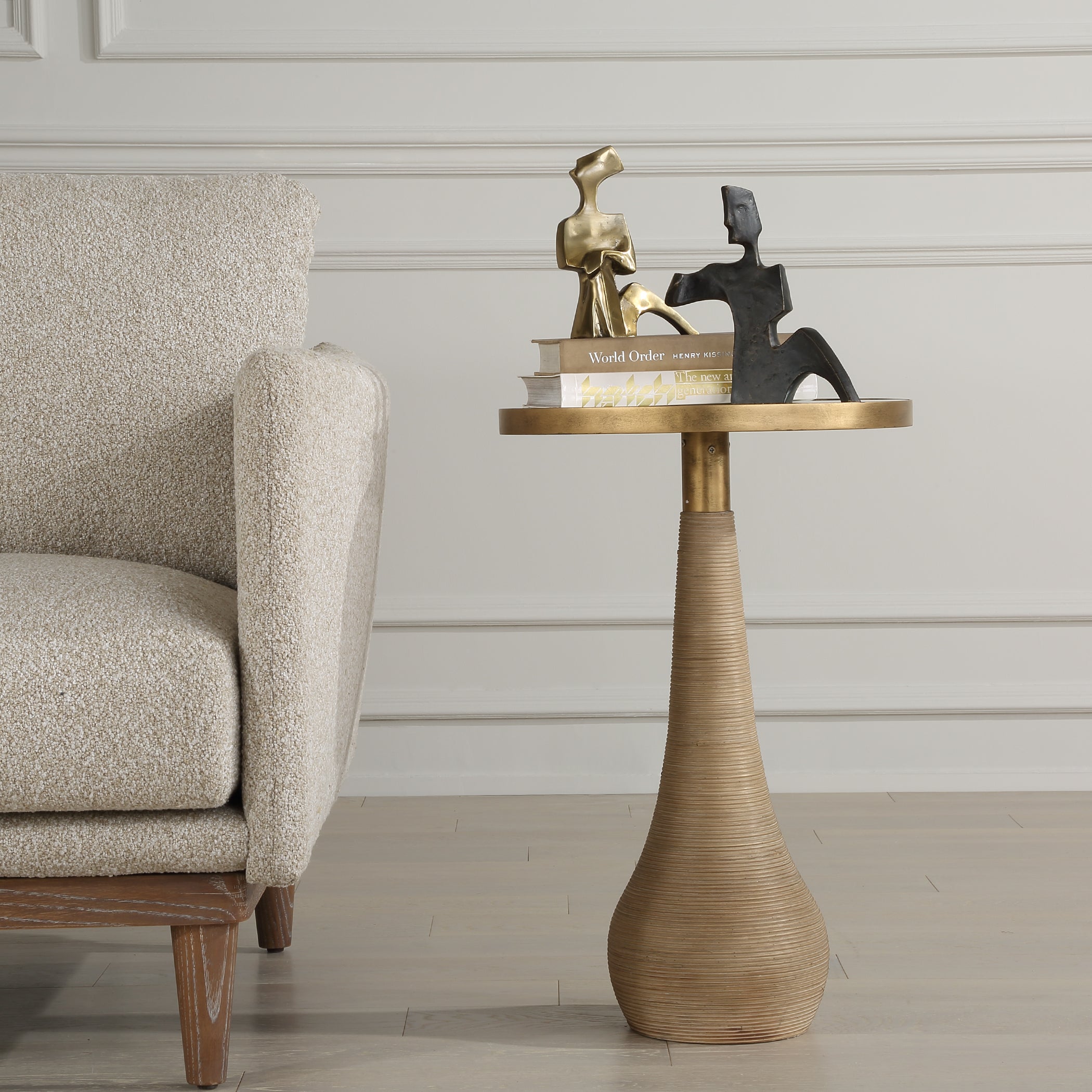 Uttermost Furniture Uttermost Terra Brass Accent Table