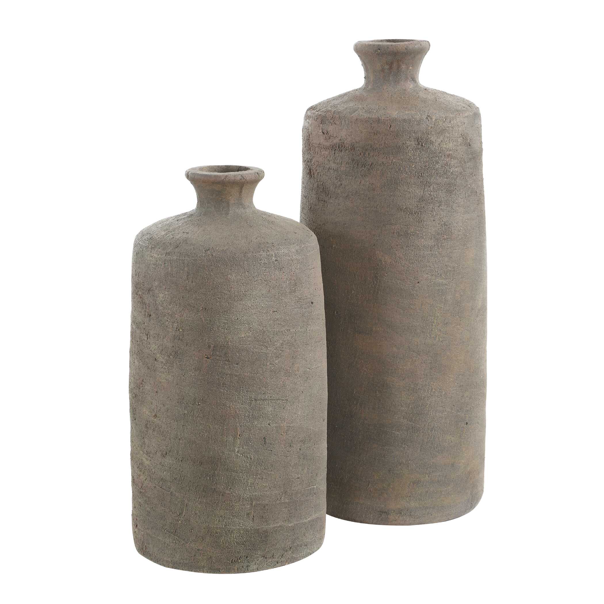 Uttermost Home Decor Uttermost Terrene Clay Vases, S/2