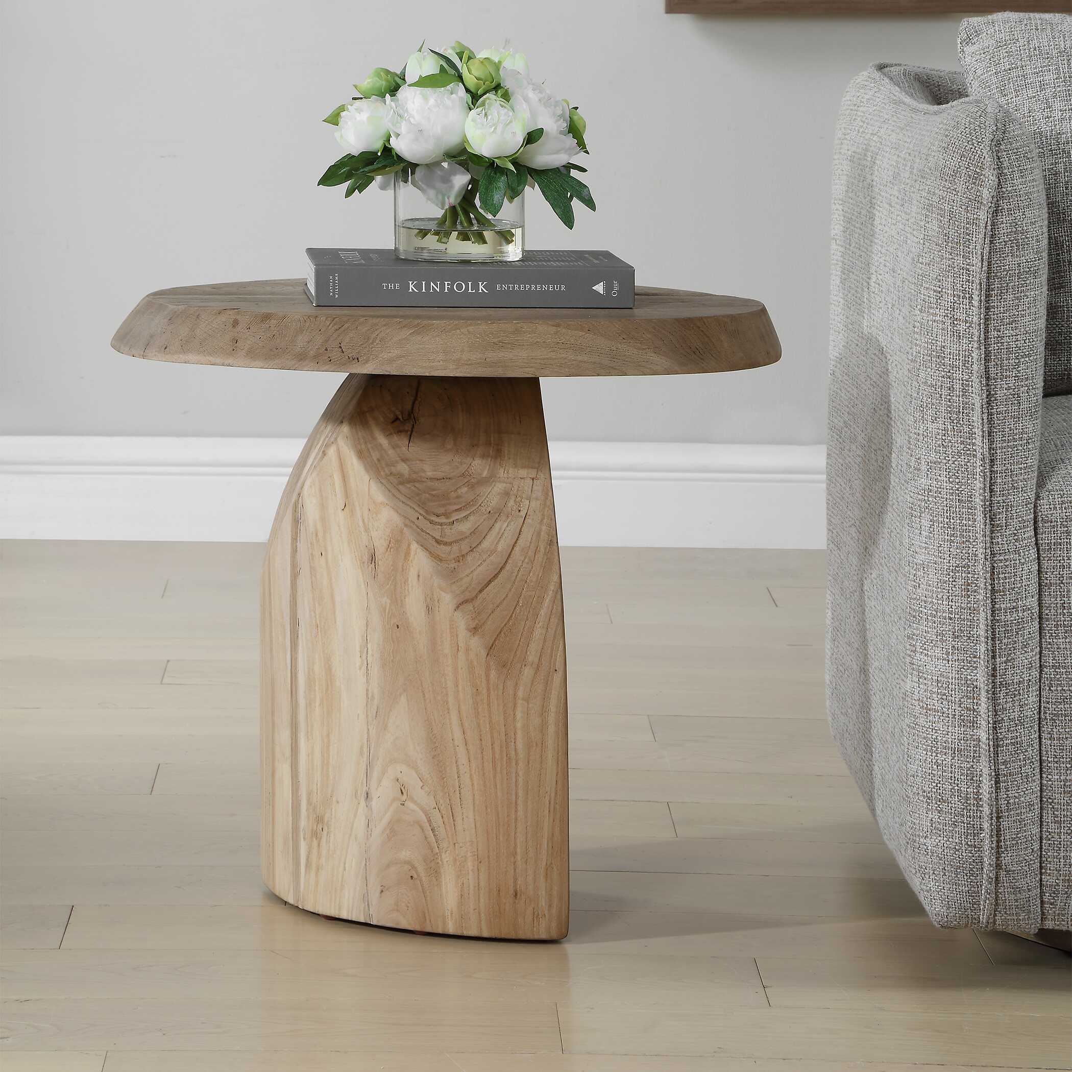 Uttermost Furniture Uttermost Tiernan Reclaimed Oak Round Side Table