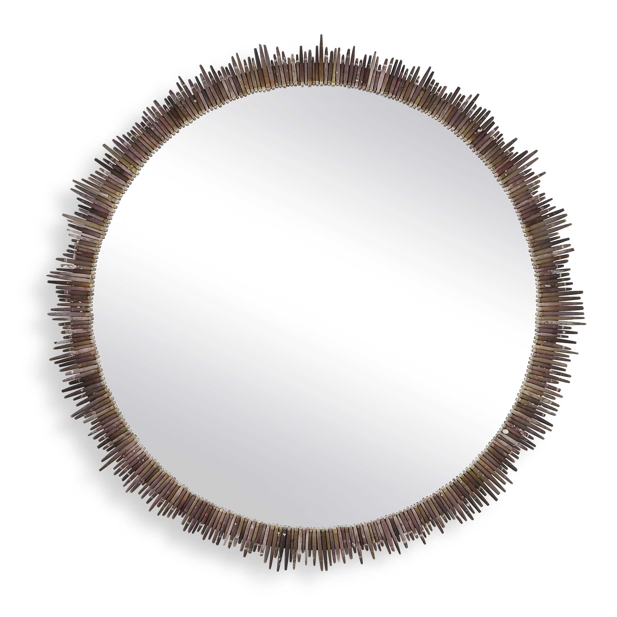 Uttermost Home Decor Uttermost Tiger Sea Urchin Round Mirror