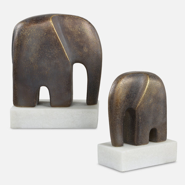 Uttermost Home Decor Uttermost Timeless Tusk Bronze Sculptures Set/2