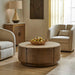 Uttermost Furniture Uttermost Tindall Round Travertine Coffee Table