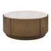 Uttermost Furniture Uttermost Tindall Round Travertine Coffee Table