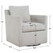 Uttermost Furniture Uttermost Tisdell Cream Swivel/Glider Chair